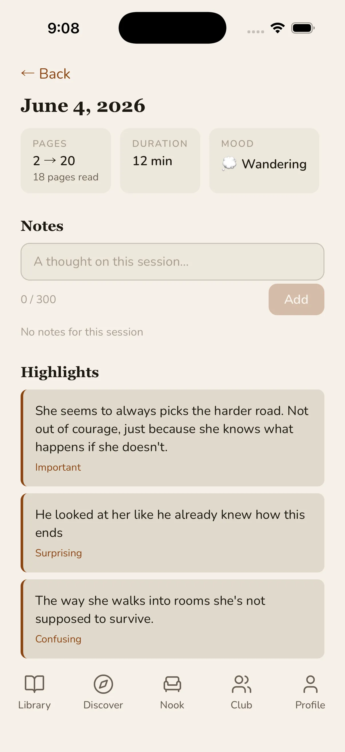 Your session, all in one place